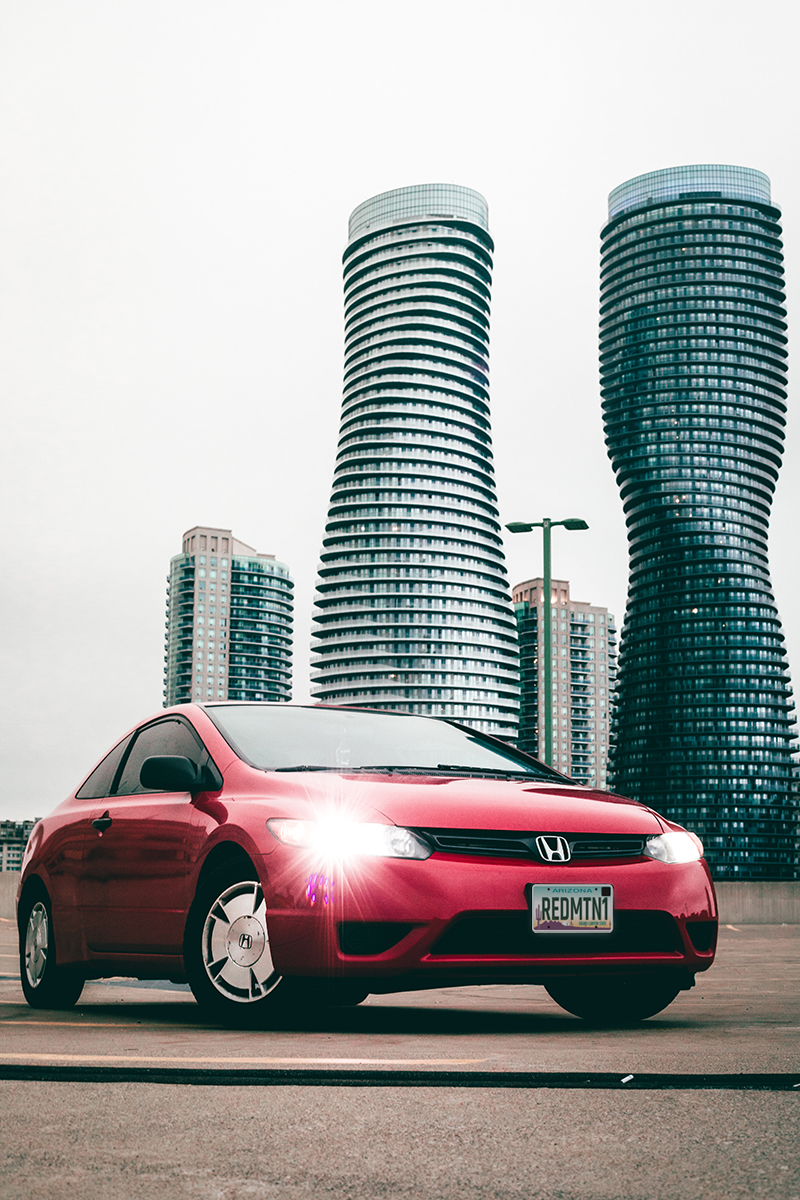 Red Honda Civic