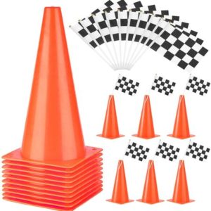 Traffic Cones and Checkered Flags 