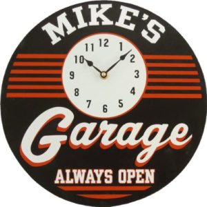 Personalized Garage Clock 