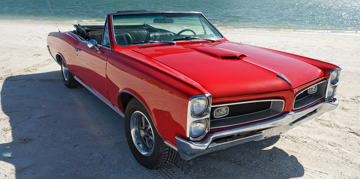 Classic American Sports Car Red