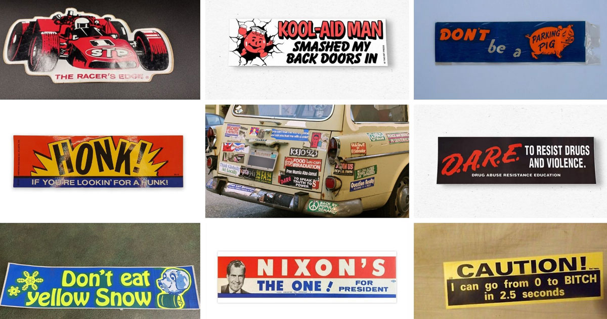 A Brief History of Car Stickers and Decals