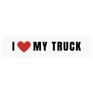 I (heart) MY TRUCK Bumper Sticker